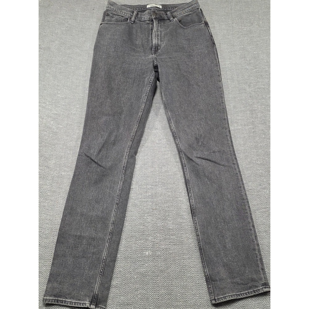 Abercrombie Fitch Slim Straight Ultra High Rise Gray Denim Jeans Women Size 30‎